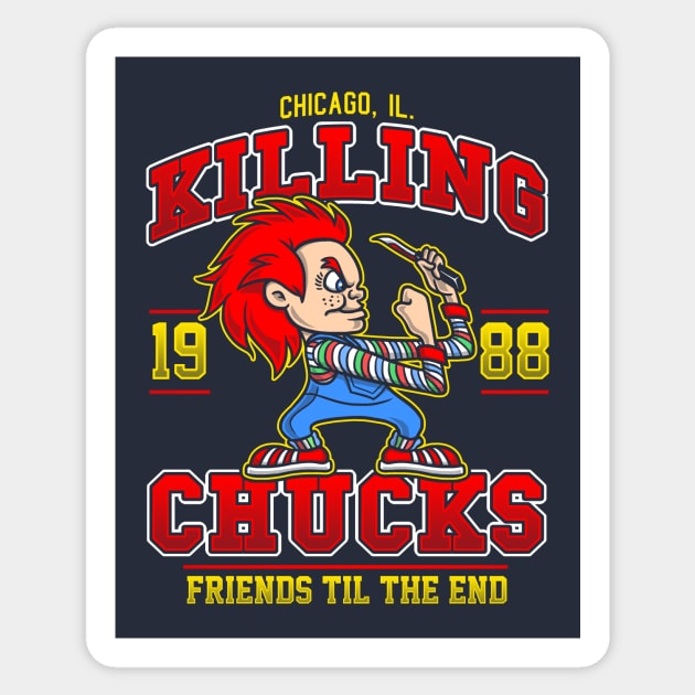 The Killing Chucks Sticker by Punksthetic